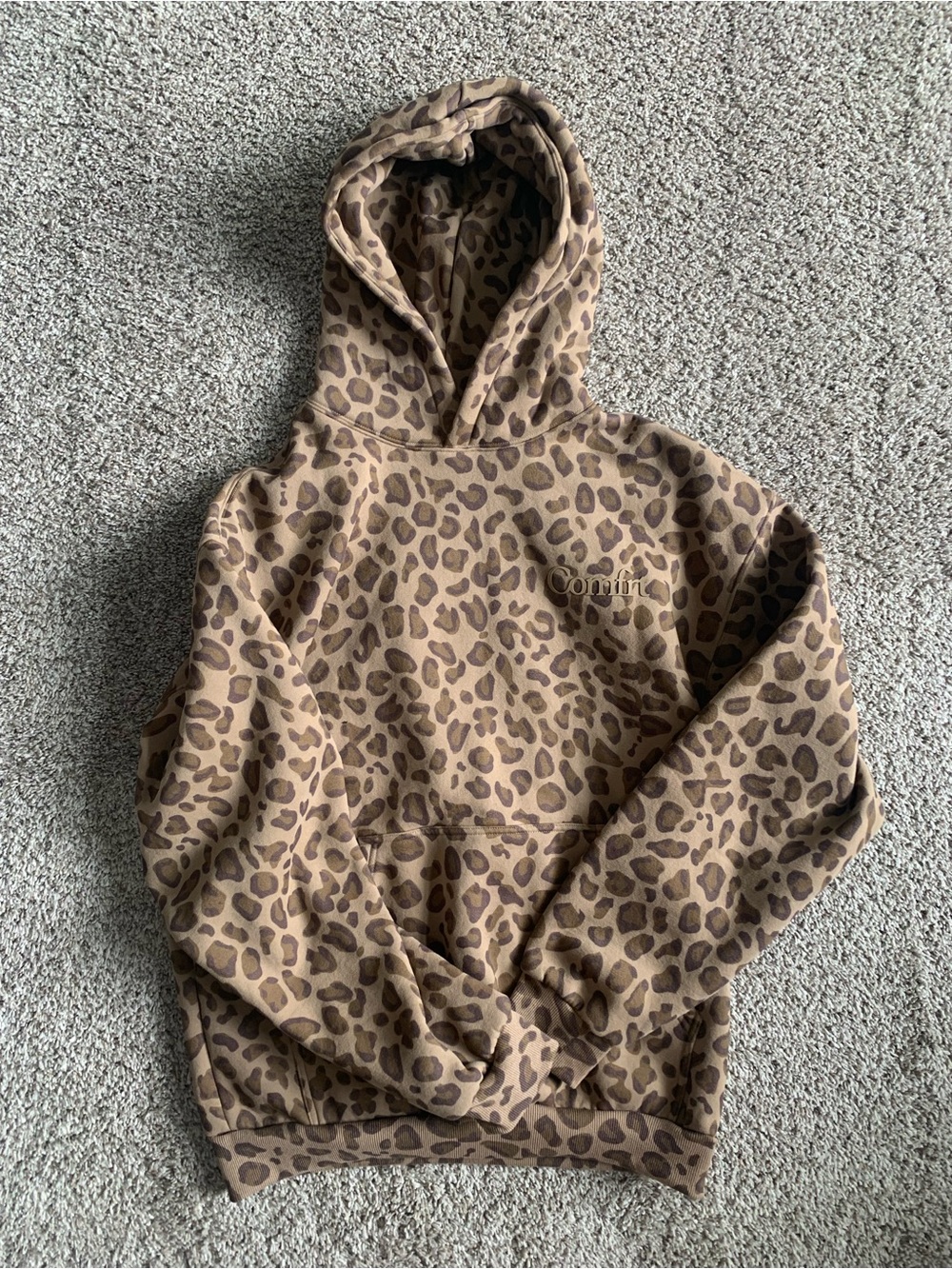 Comfrt Leopard Print Hoodie